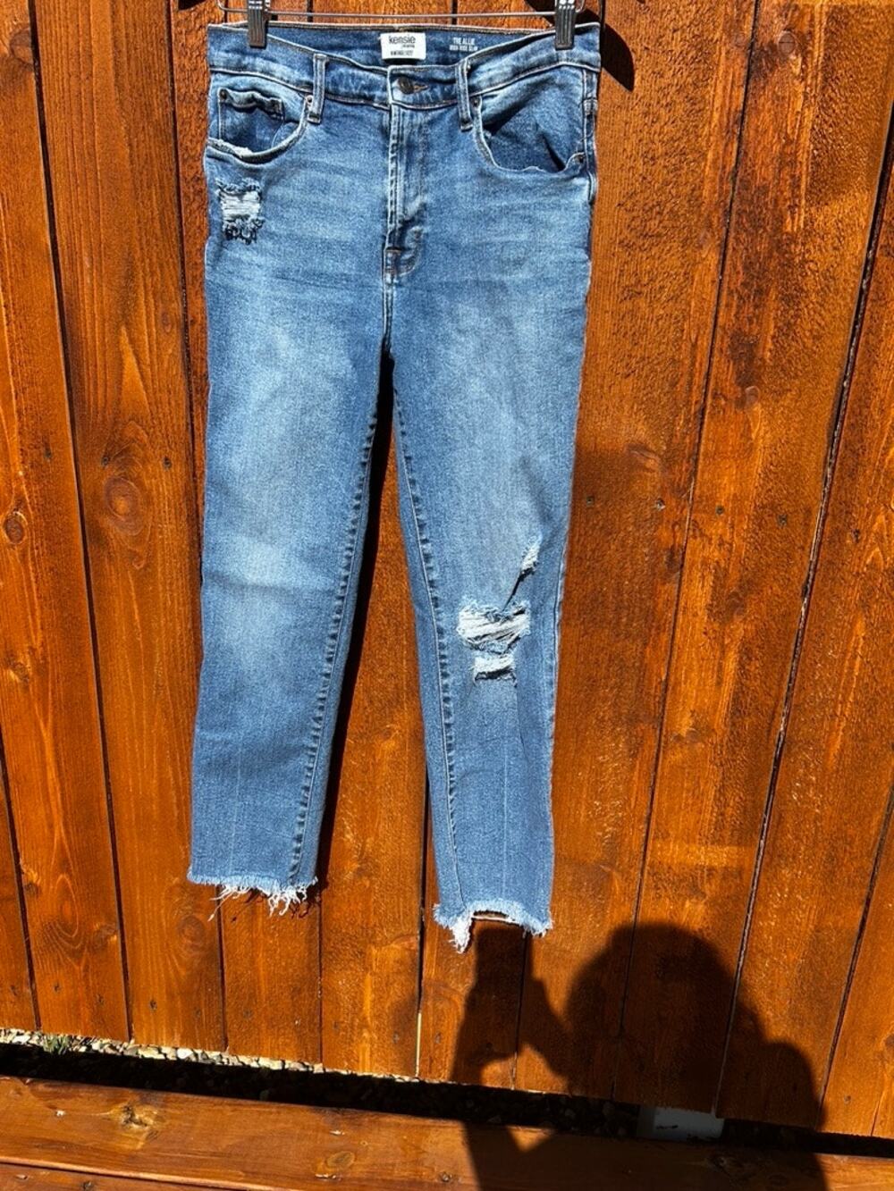 Kensie Vintage Luxe "The Allie" High Rise Slim Straight Leg Jeans Size 8/29